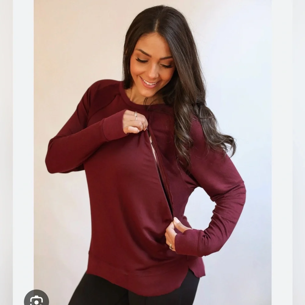 Movemama Free Flowing Long Sleeve Nursing Top - Picture 1 of 1